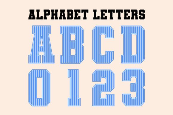 Download Blue Striped Summer Alphabet Letters Png - Alphabet letters png Collection