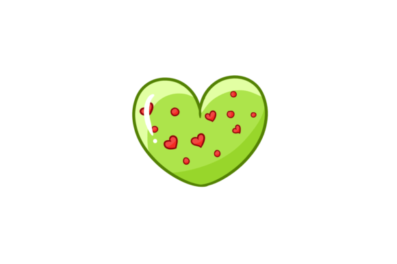 Download Valentine Sticker Green Love Red Spreads - Spreads Collection