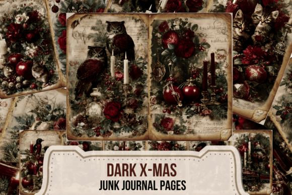 Download 17 Dark Christmas Double-Page Spreads - Spreads Collection