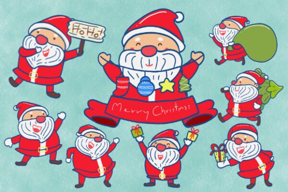 Download Santa Claus Spreads Happiness at Christmas - Spreads Collection