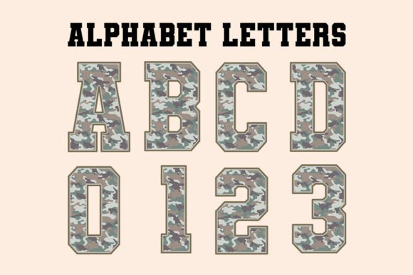Download Preppy Camo Sport Alphabet Letters Png - Alphabet letters png Collection