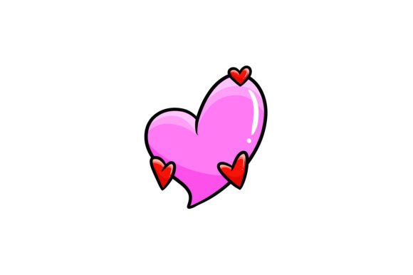 Download Valentine Sticker Pink Heart Red Spreads - Spreads Collection