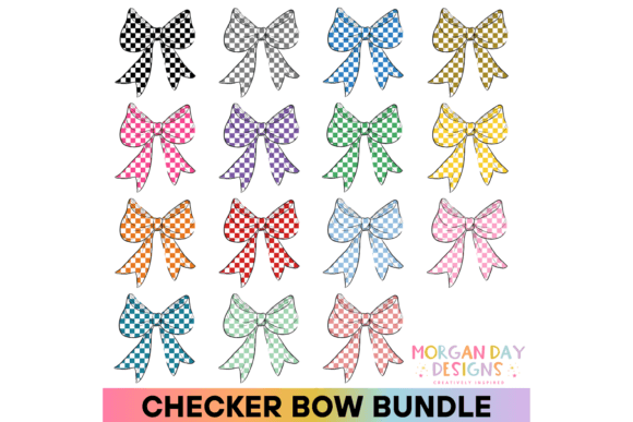 Download Checker Bow PNG Bundle - Bow Collection